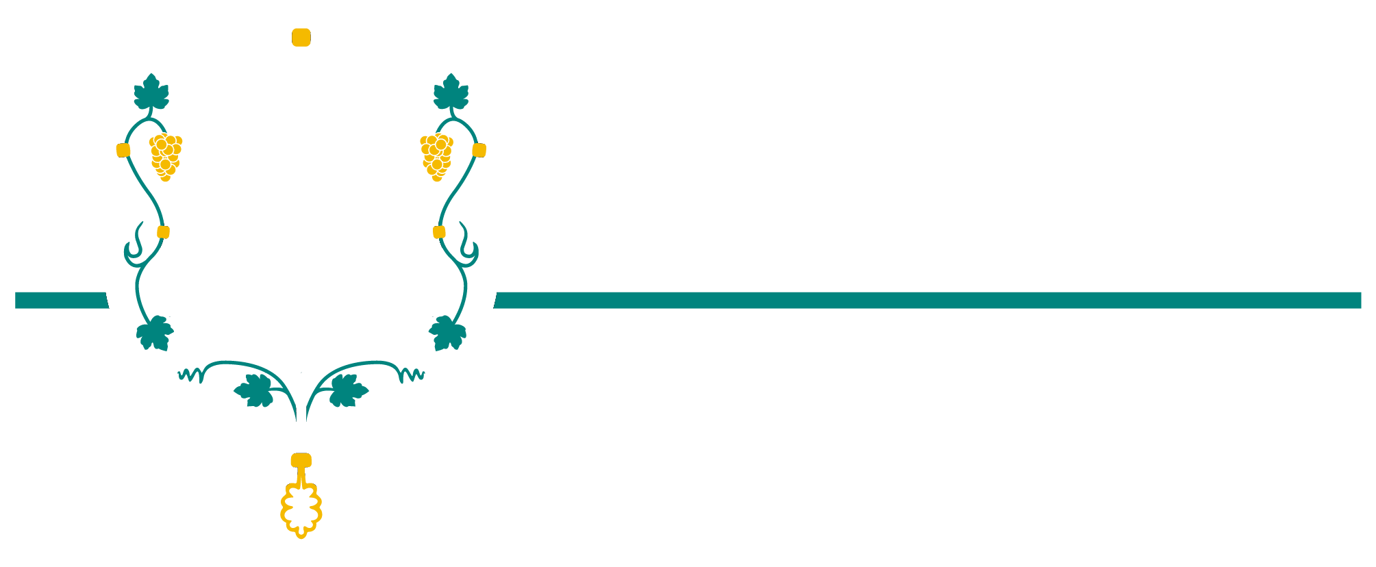 Logo Landgasthof Bären Sumiswald in Weiß mit Teal-Linie und goldenen Akzenten